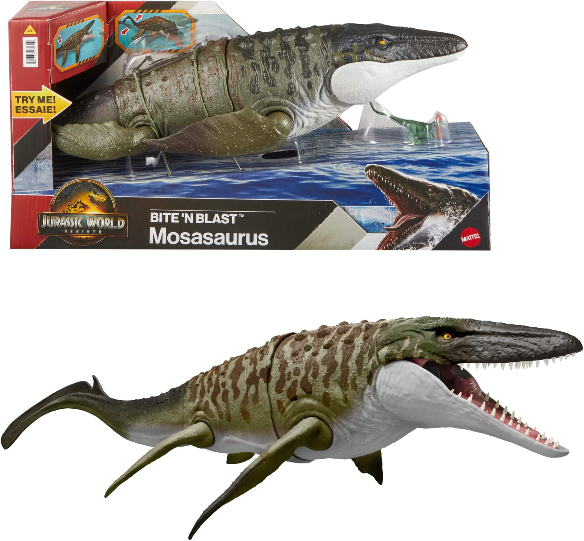 Jurassic World Rebirth: Bite and Blast Ocean Mosasaurus - Image 2