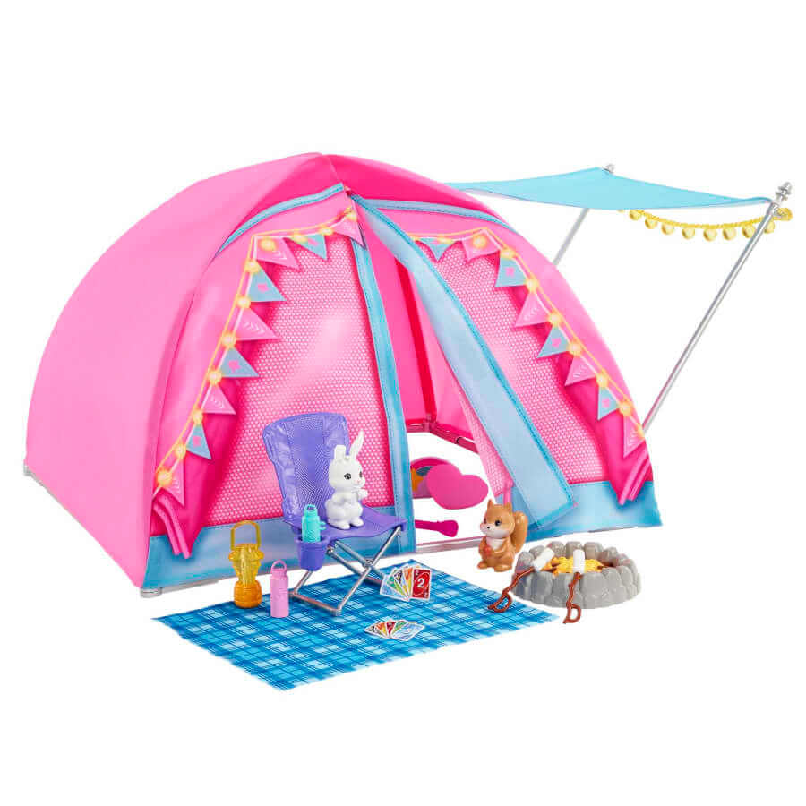 Barbie Let's Go Camping Tent and Dolls - Image 2
