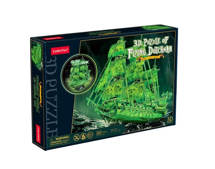 Cubic Fun 3D Puzzle Flying Dutchman 360 piece - Glow in the Dark