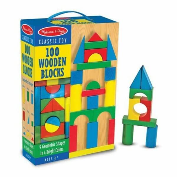 Melissa & Doug 100 Wood Block Set – Toy Factory
