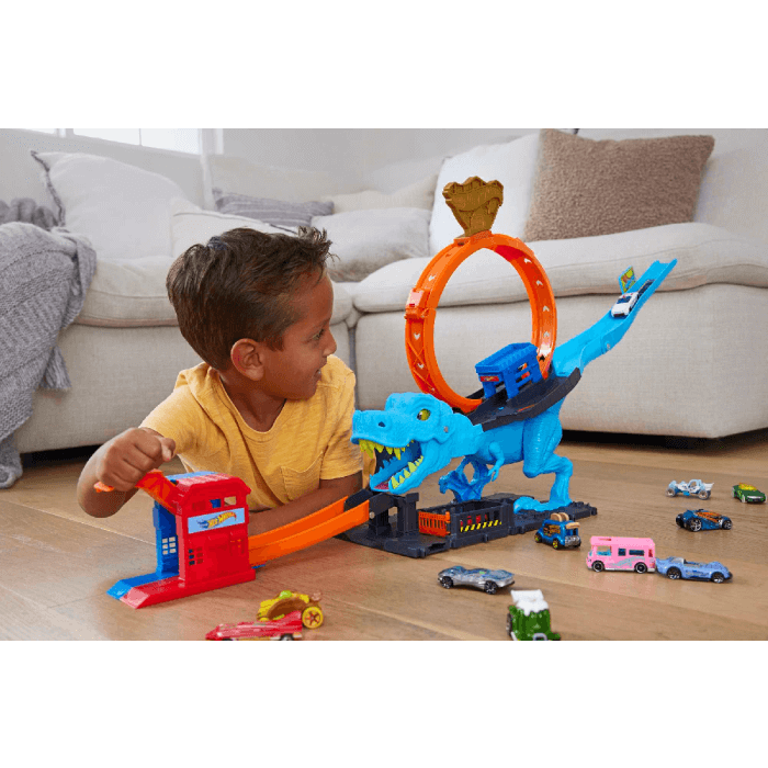 Hot Wheels City T-Rex Chomp Down Playset - Image 2