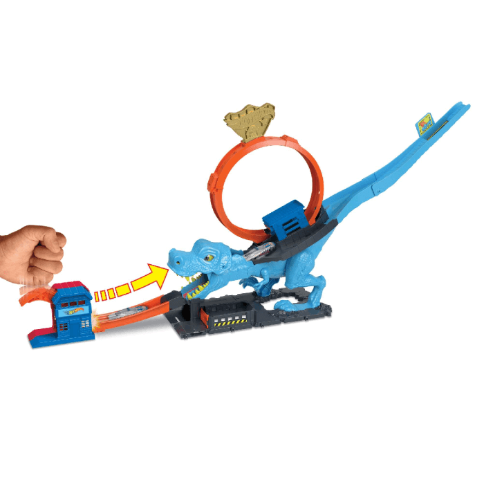 Hot Wheels City T-Rex Chomp Down Playset - Image 4