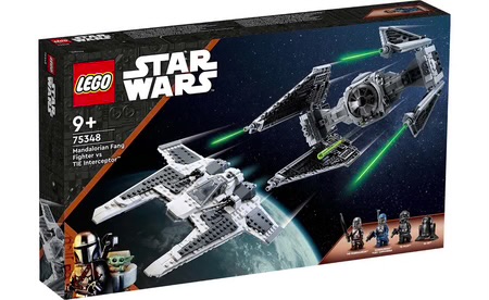 Lego Star Wars Mandalorian Fang Fighter vs TIE Interceptor - 75348