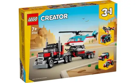 Lego Creator Flatbed Truck with Helicopter - 31146