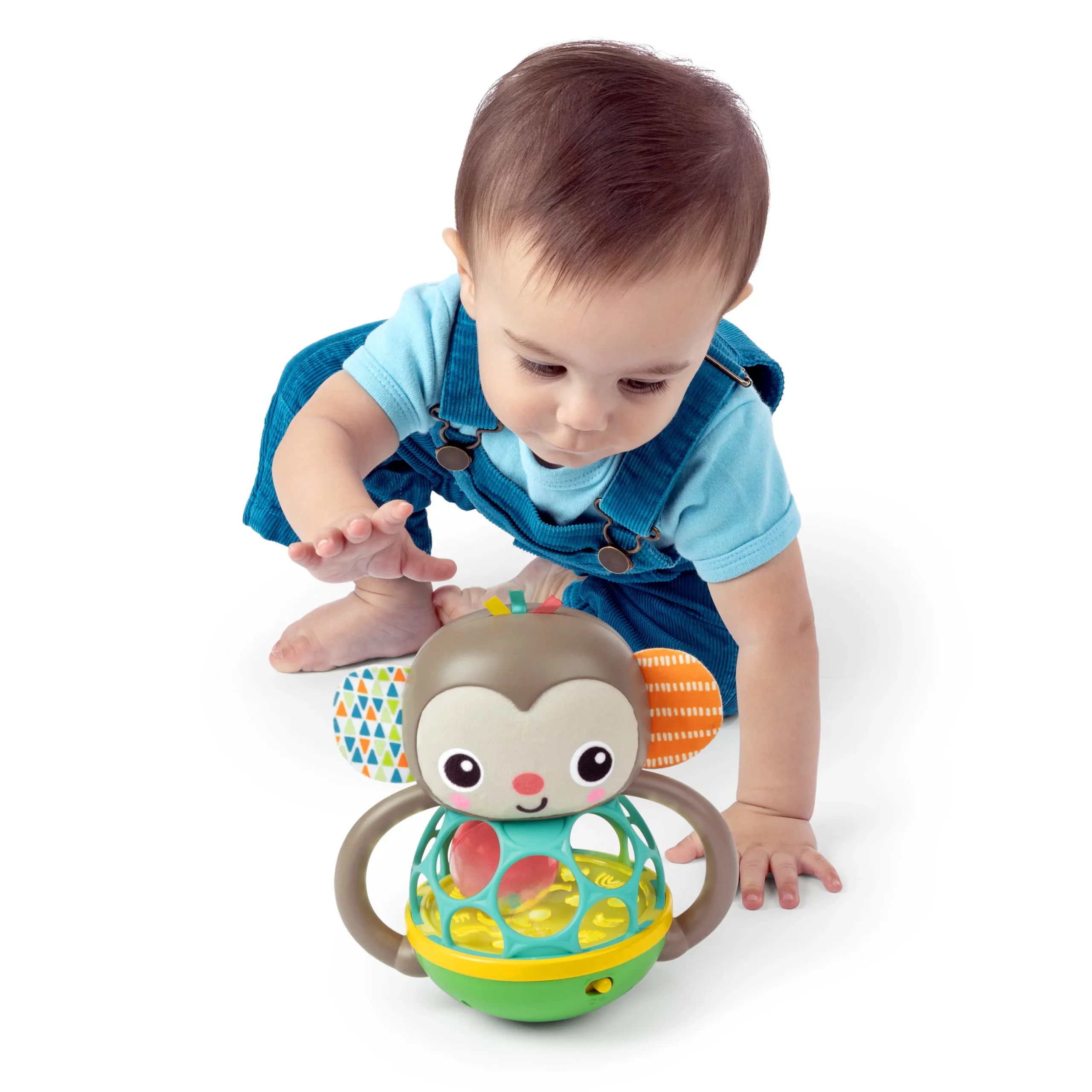 Bright Starts Grab & Giggle Monkey Multi Sensory Toy - Image 2