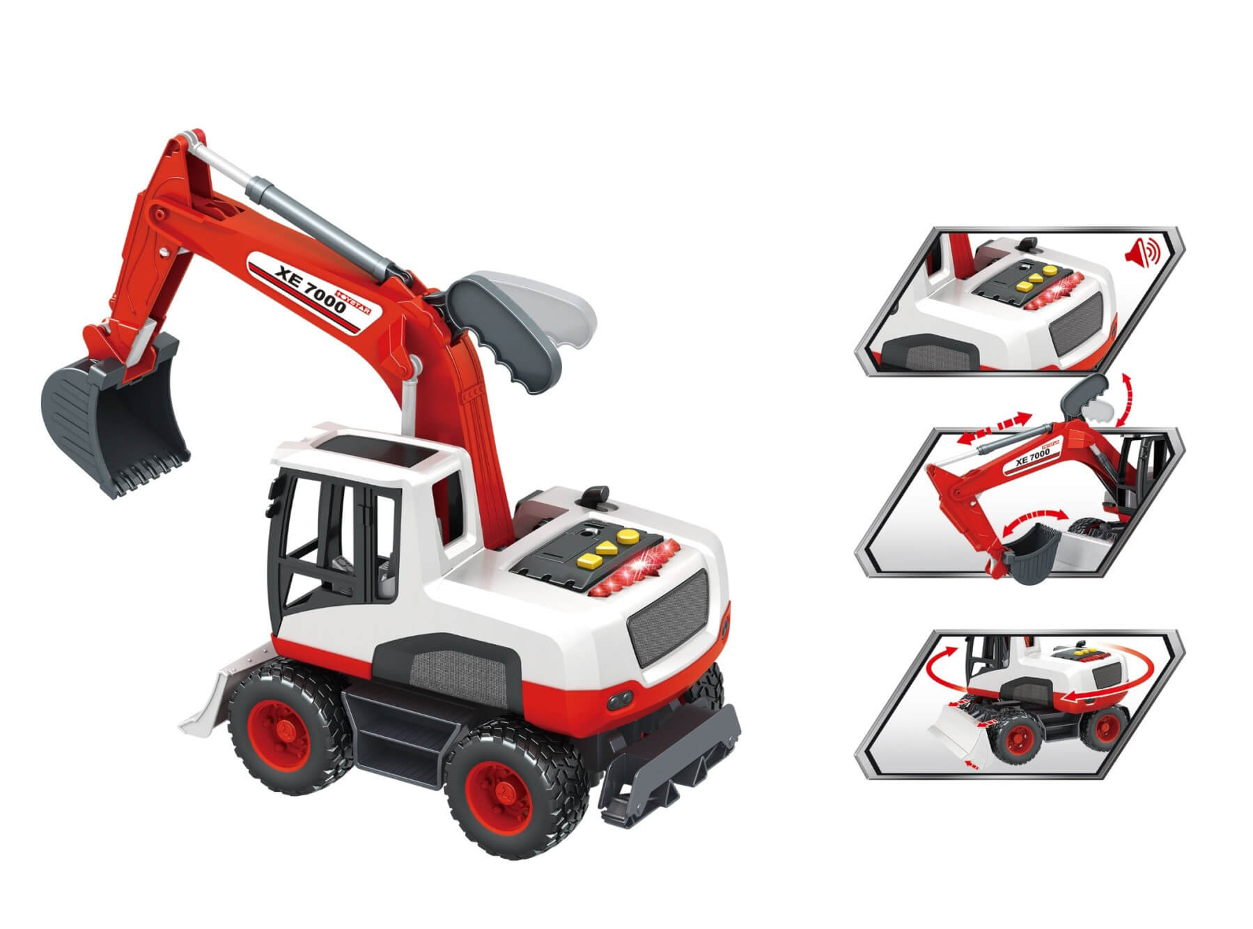 ToyStar Excavator with Lights and Sound - Image 3