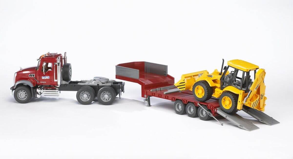 Bruder Mack Granite Truck w/ Low Loader - Image 2