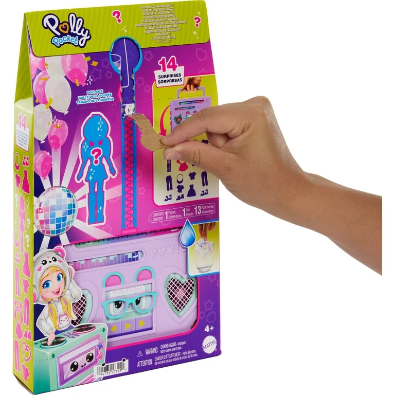 Polly Pocket Disco Dance Fashion Reveal Doll & Playset - Image 2