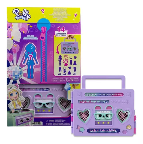 Polly Pocket Disco Dance Fashion Reveal Doll & Playset