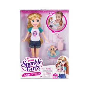 Sparkle Girlz 10.5"Babysitter Doll & Baby