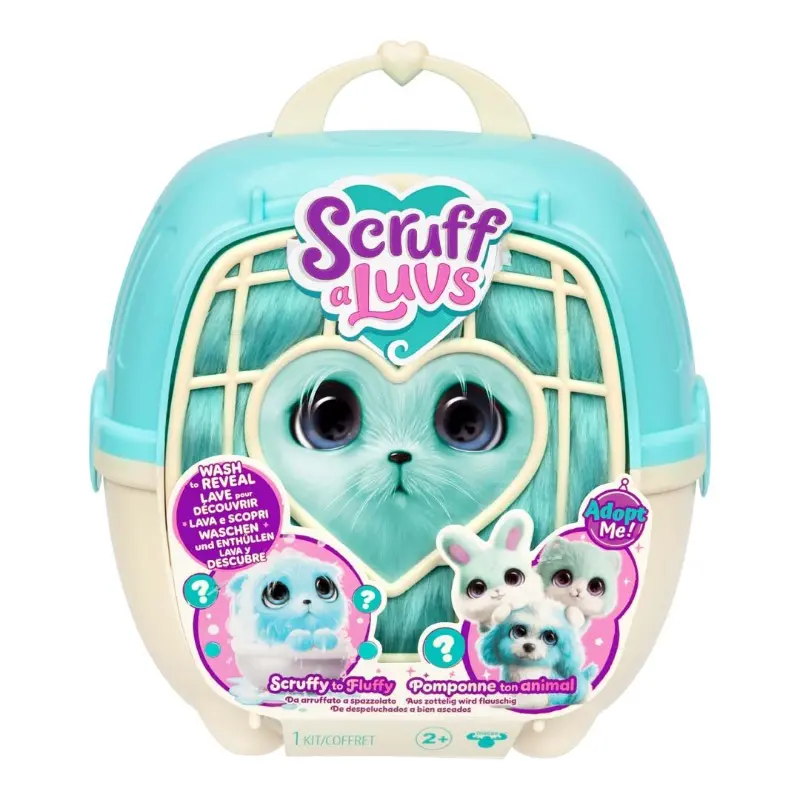 Scruff A Luvs with Pet Carrier - Blue