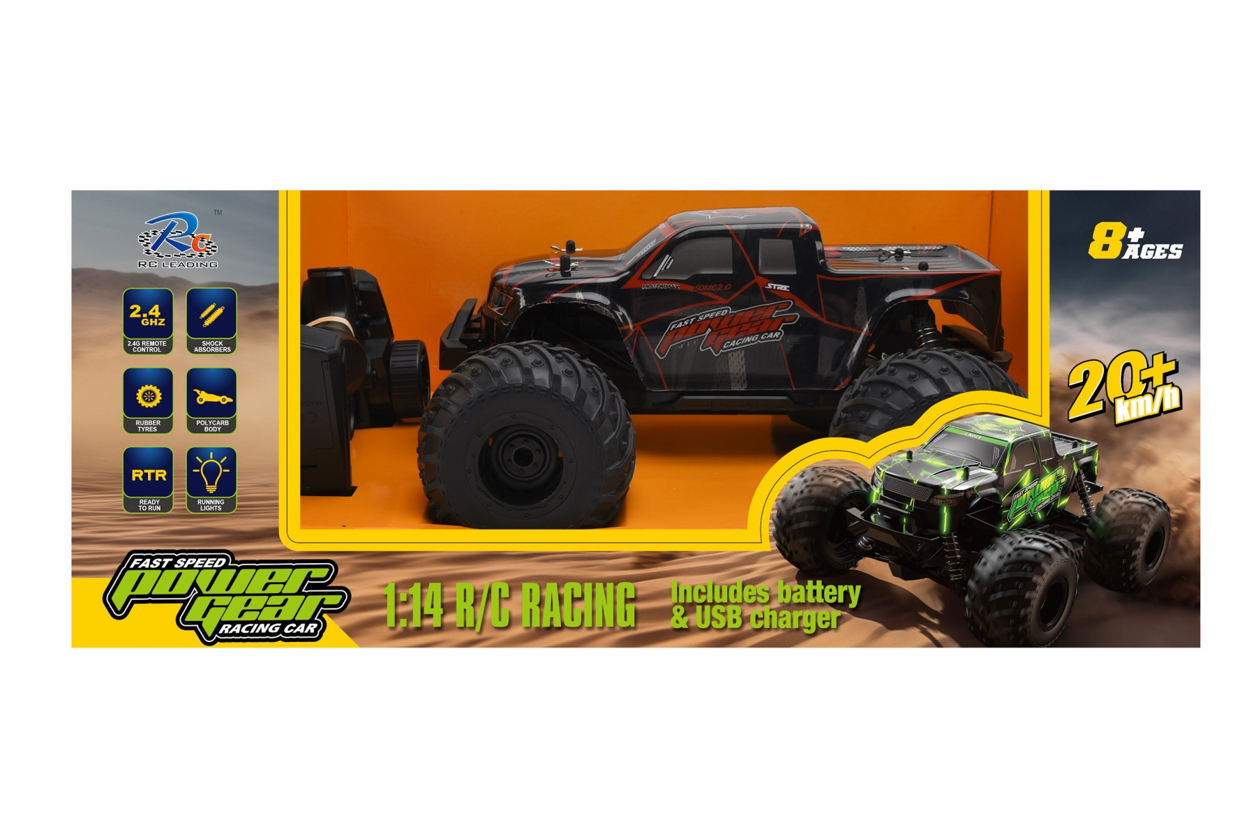 RC Leading Power Gear 1/14 R/C Off Road Truck