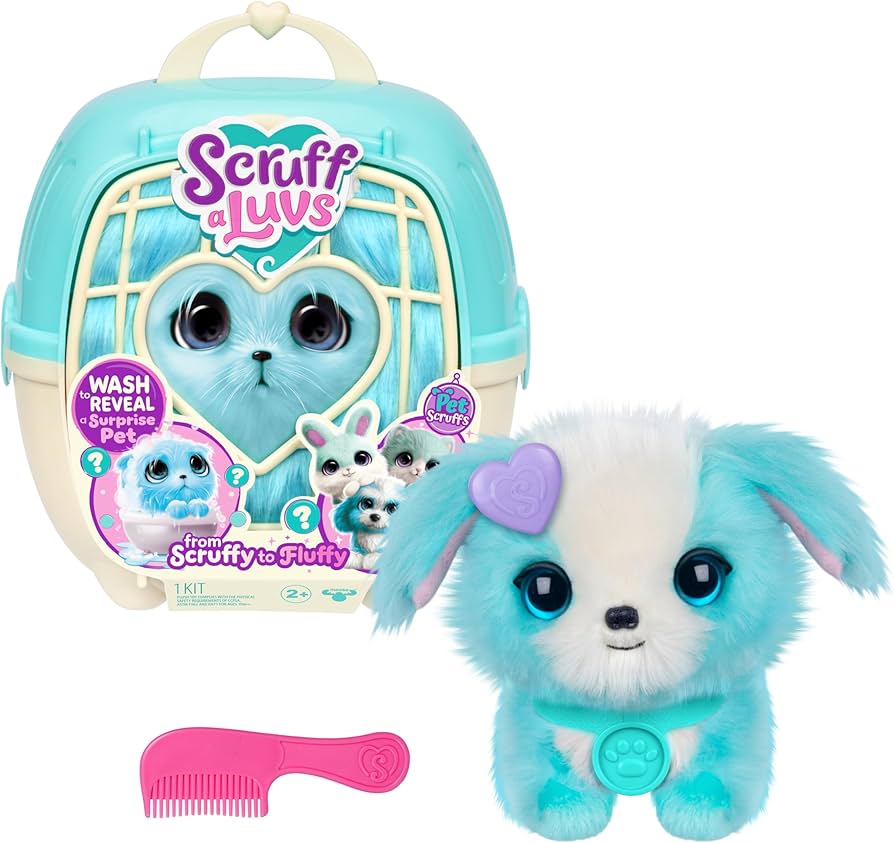 Scruff A Luvs with Pet Carrier - Blue - Image 2
