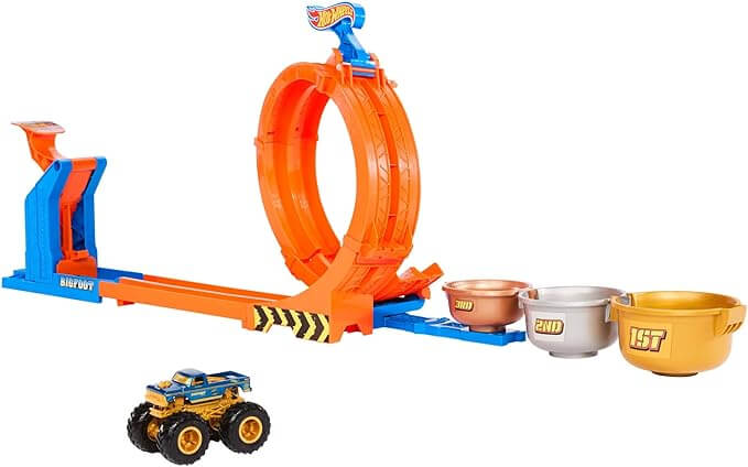Hot Wheels Monster Trucks Loop & Flip Track Set - Image 2