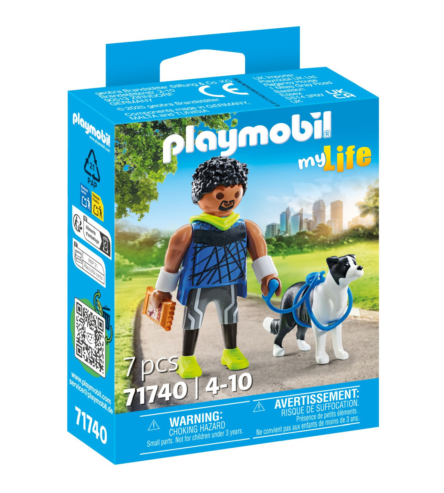 Playmobil My Life - Jogger with Border Collie - 71740