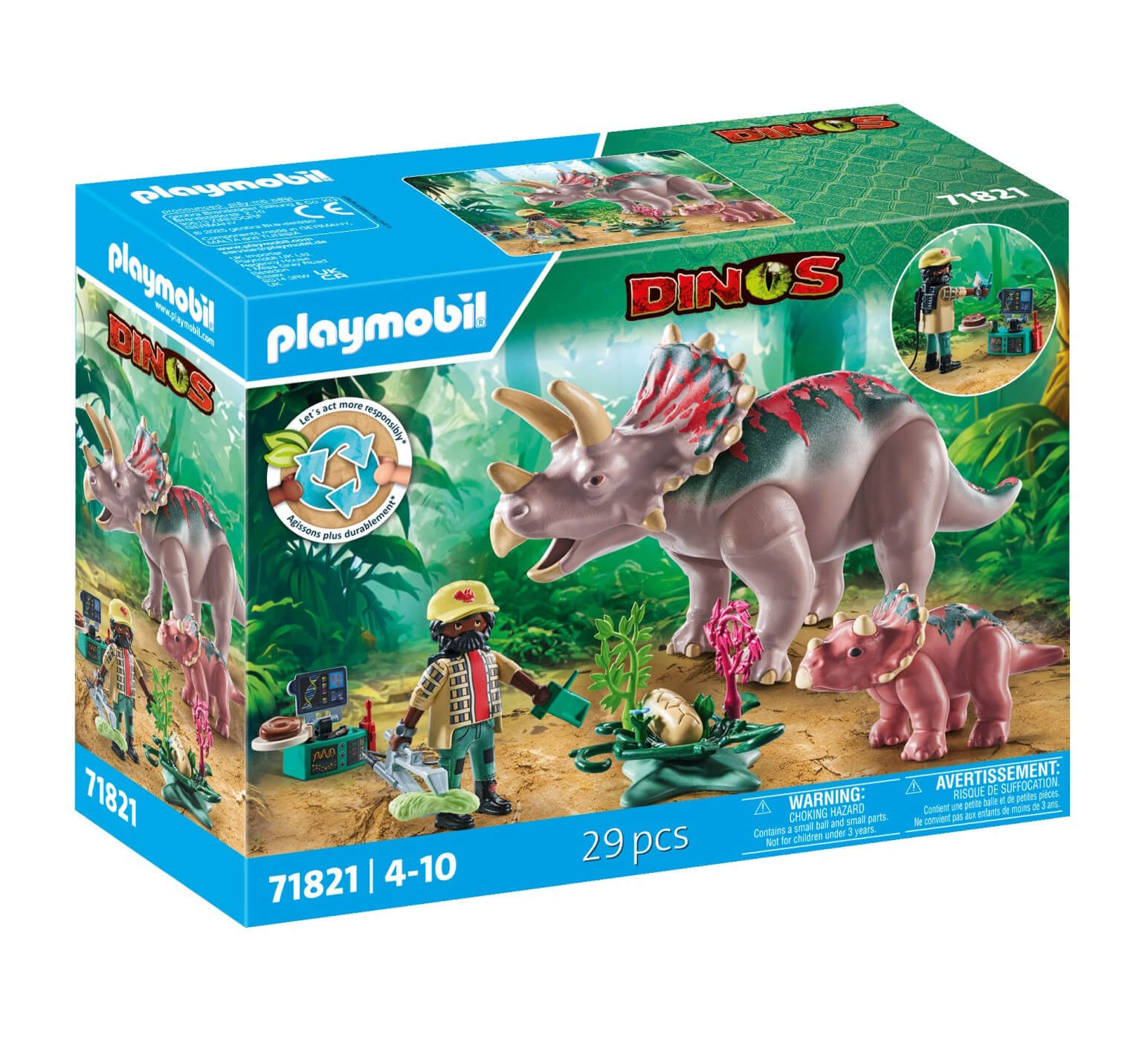 Playmobil Dinos - Triceratops Family - 71821