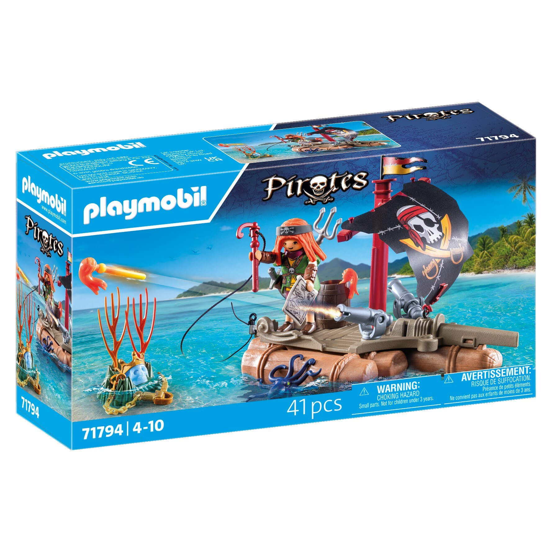 Playmobil Pirates - Pirate Raft with Treasure - 71794