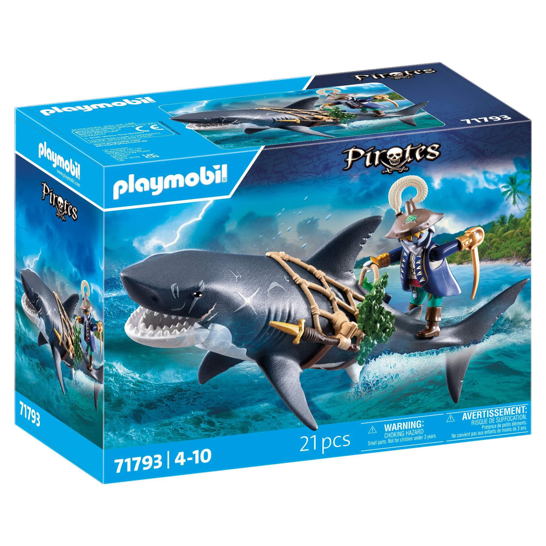 Playmobil Pirates - Giant Shark with Pirate - 71793