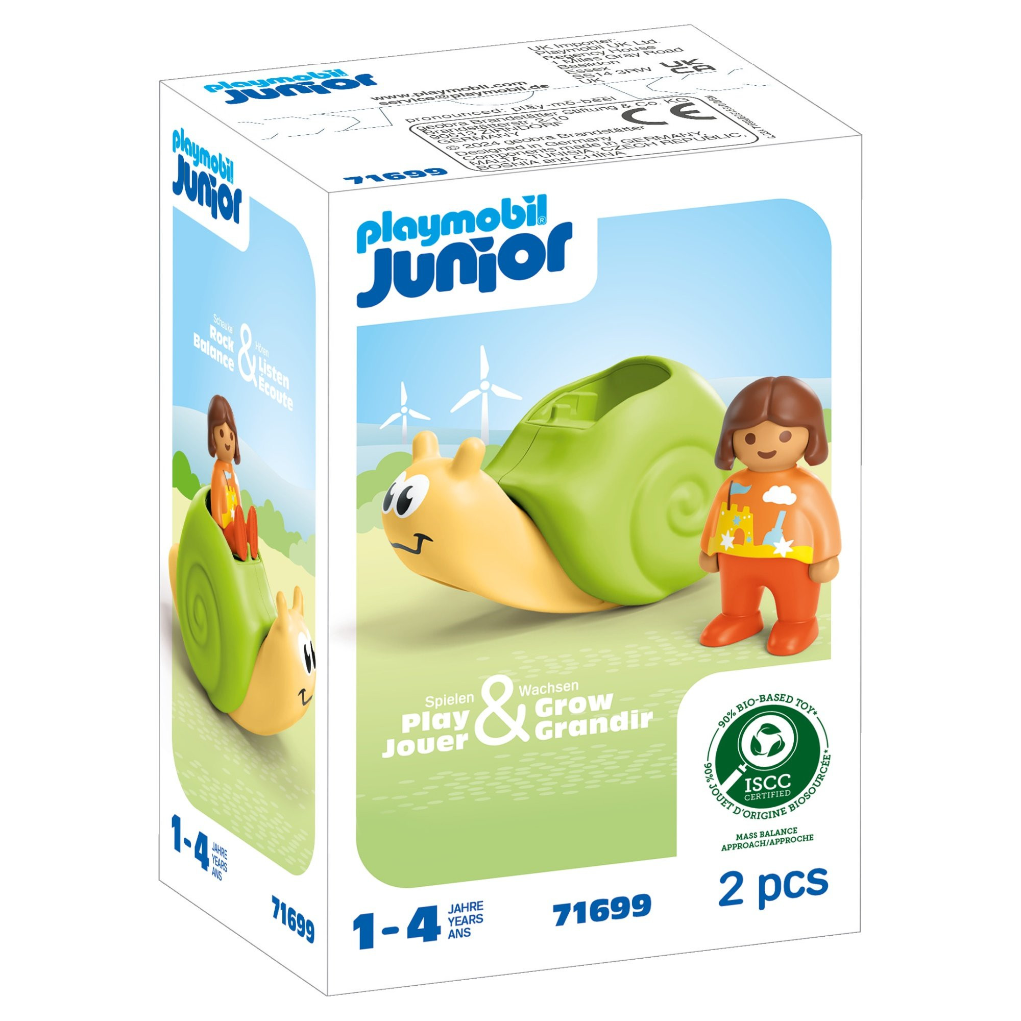 Playmobil Junior - Rocking Snail w/ Rattle Feature - 71699