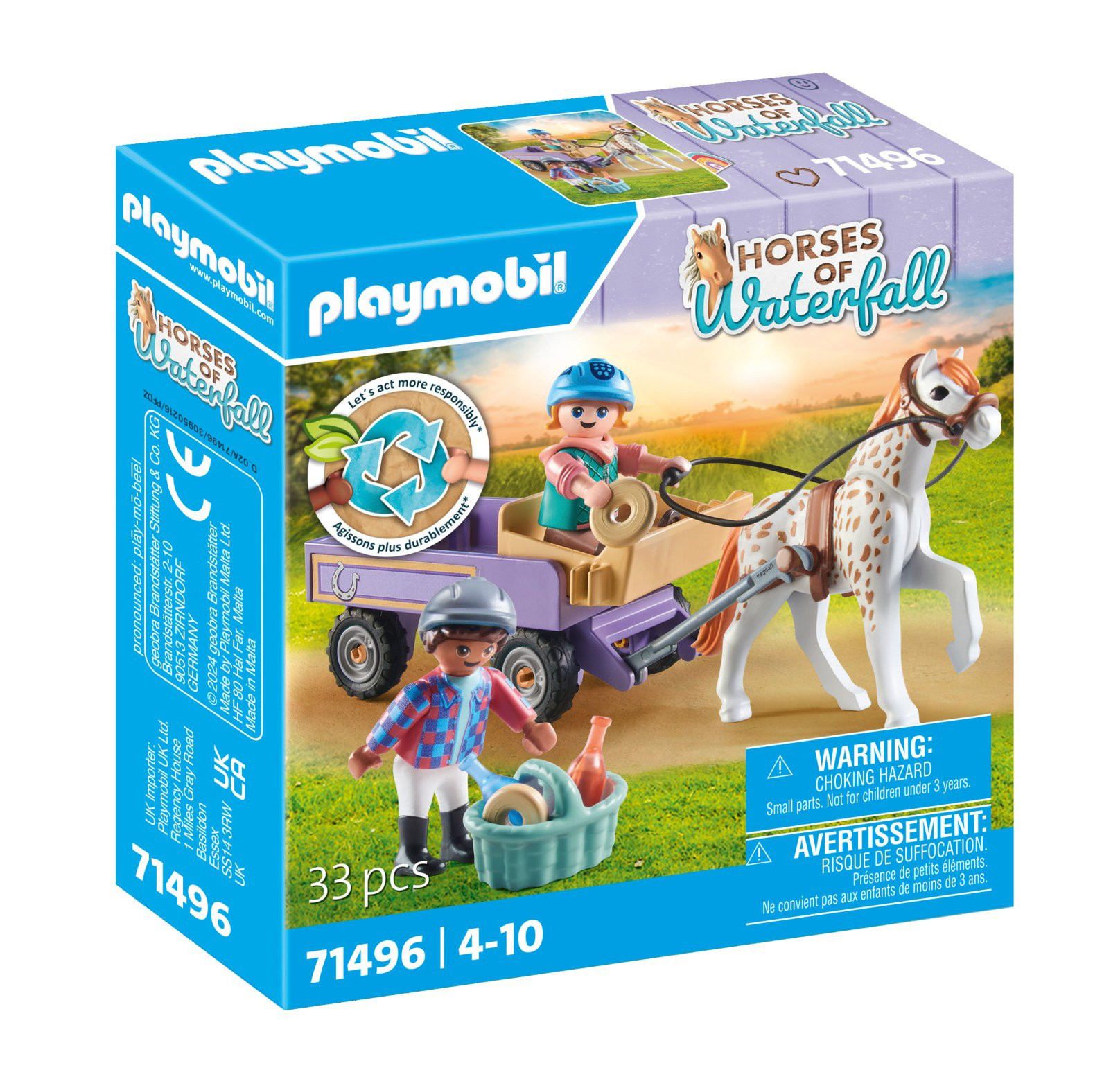 Playmobil Horses of Waterfall - Pony Carriage - 71496