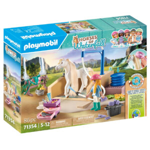 Playmobil Horses of Waterfall - Washing Station w/ Isabella & Lioness - 71354