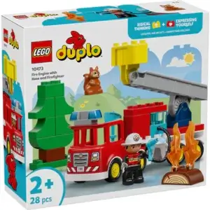 Lego Duplo Fire Truck with Hose and Firefighter - 10473