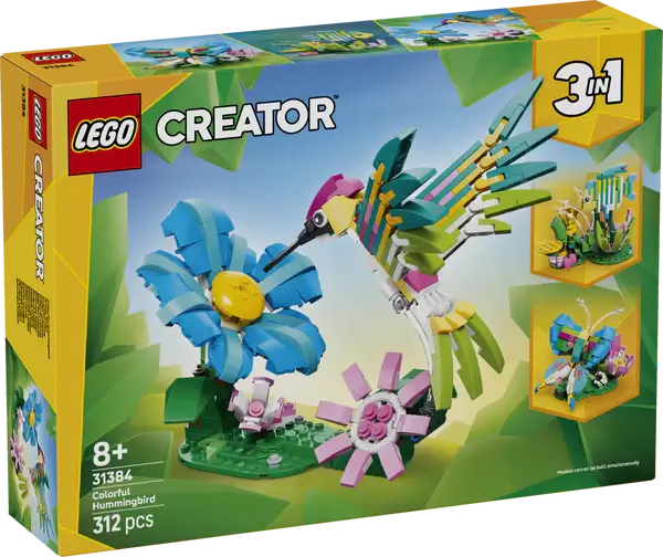 Lego Creator Wild Animals: Colourful Hummingbird - 31384