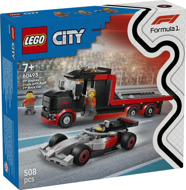 Lego City F1 Display Truck with F1 Race Car - 60493