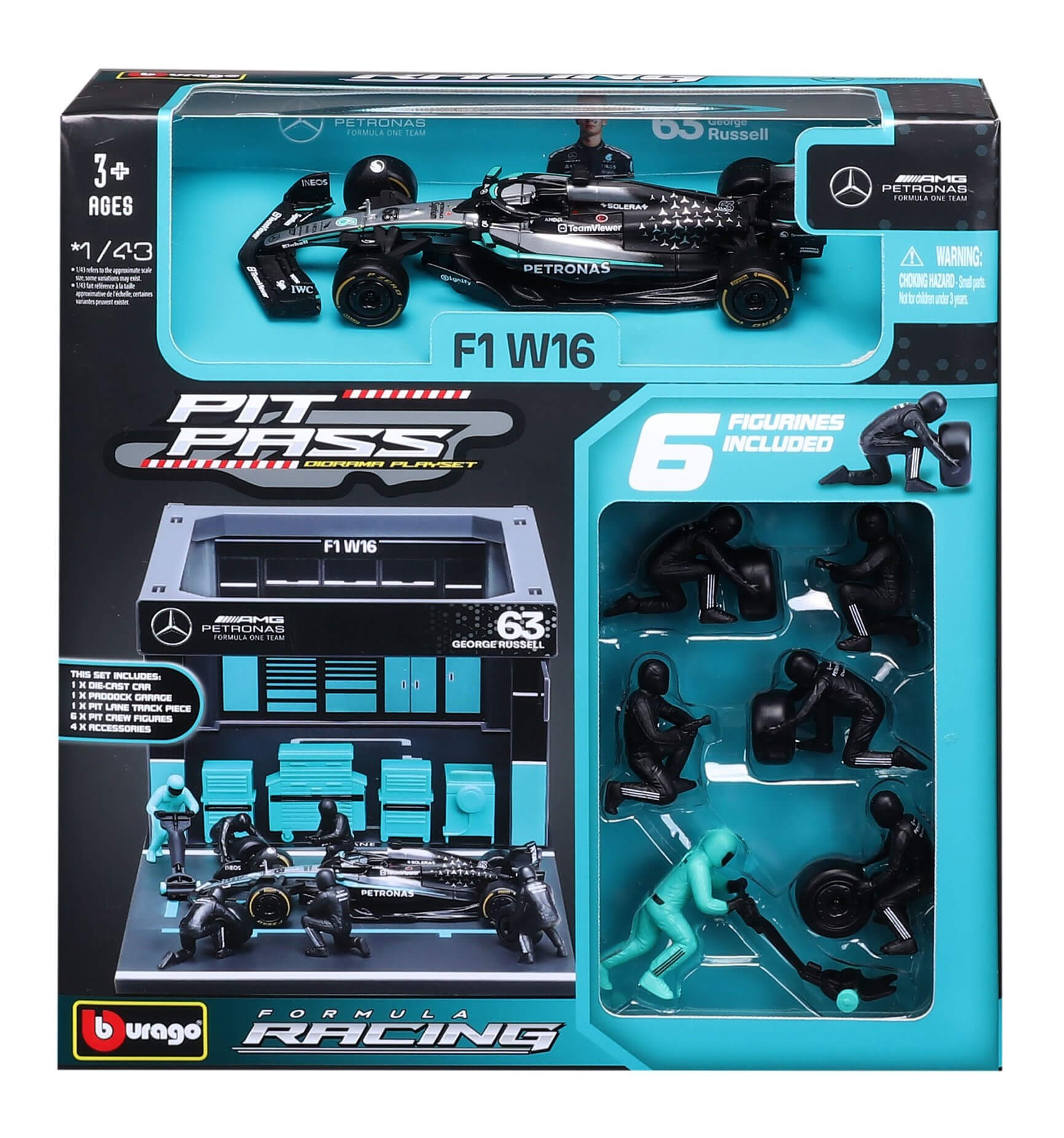 Burago 1/43 Formula 1 Pitt Pass Pack - Image 3