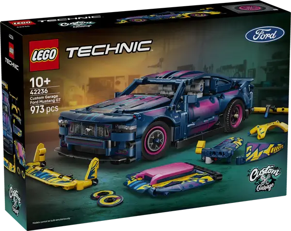 Lego Technic Custom Garage Ford Mustang GT Car - 42236