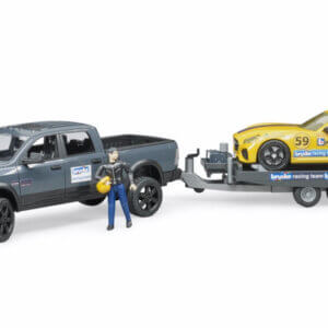 Bruder RAM 2500 Power Wagon w/ Roadster, Trailer and Figure