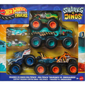 Hot Wheels Monster Trucks Shark v Dino Multipack