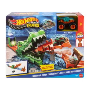 Hot Wheels Monster Trucks Knock the Croc Playset